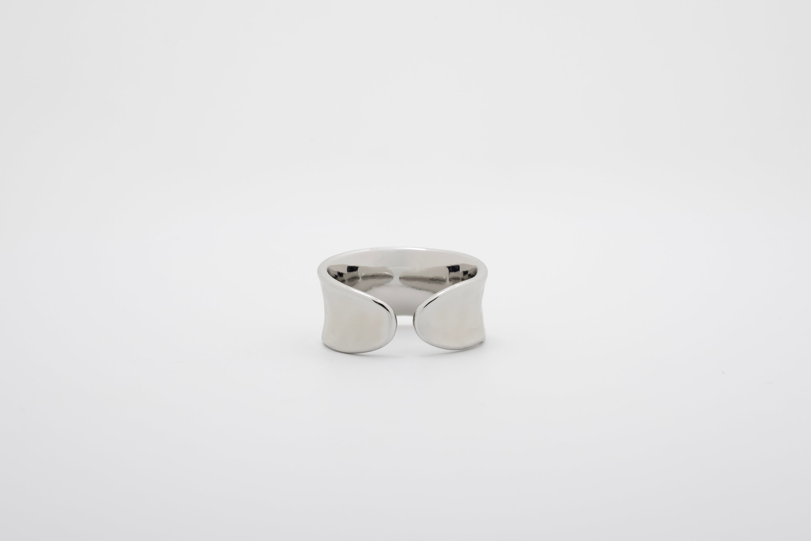 Twilight Twist: Open Silver Ring