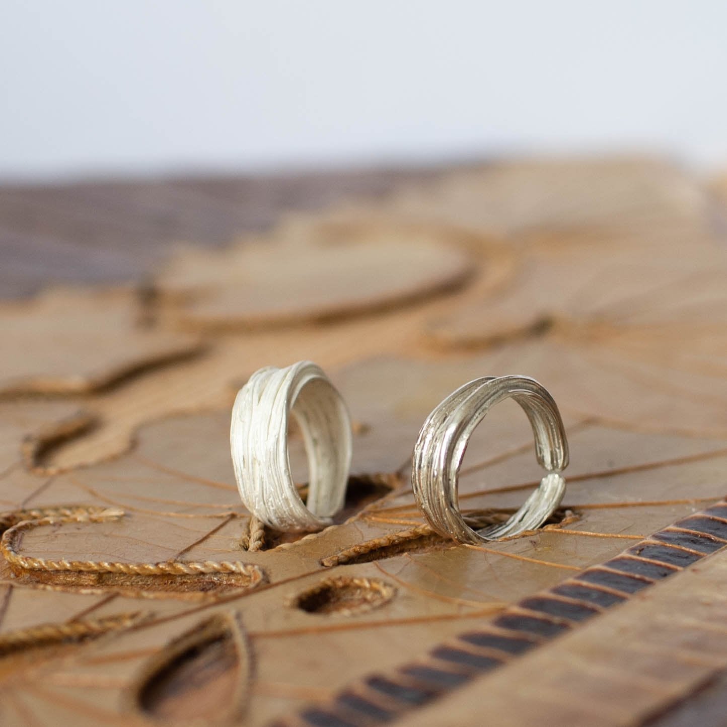 Snow Ridge' 925 Silver Ring Original Design Handmade