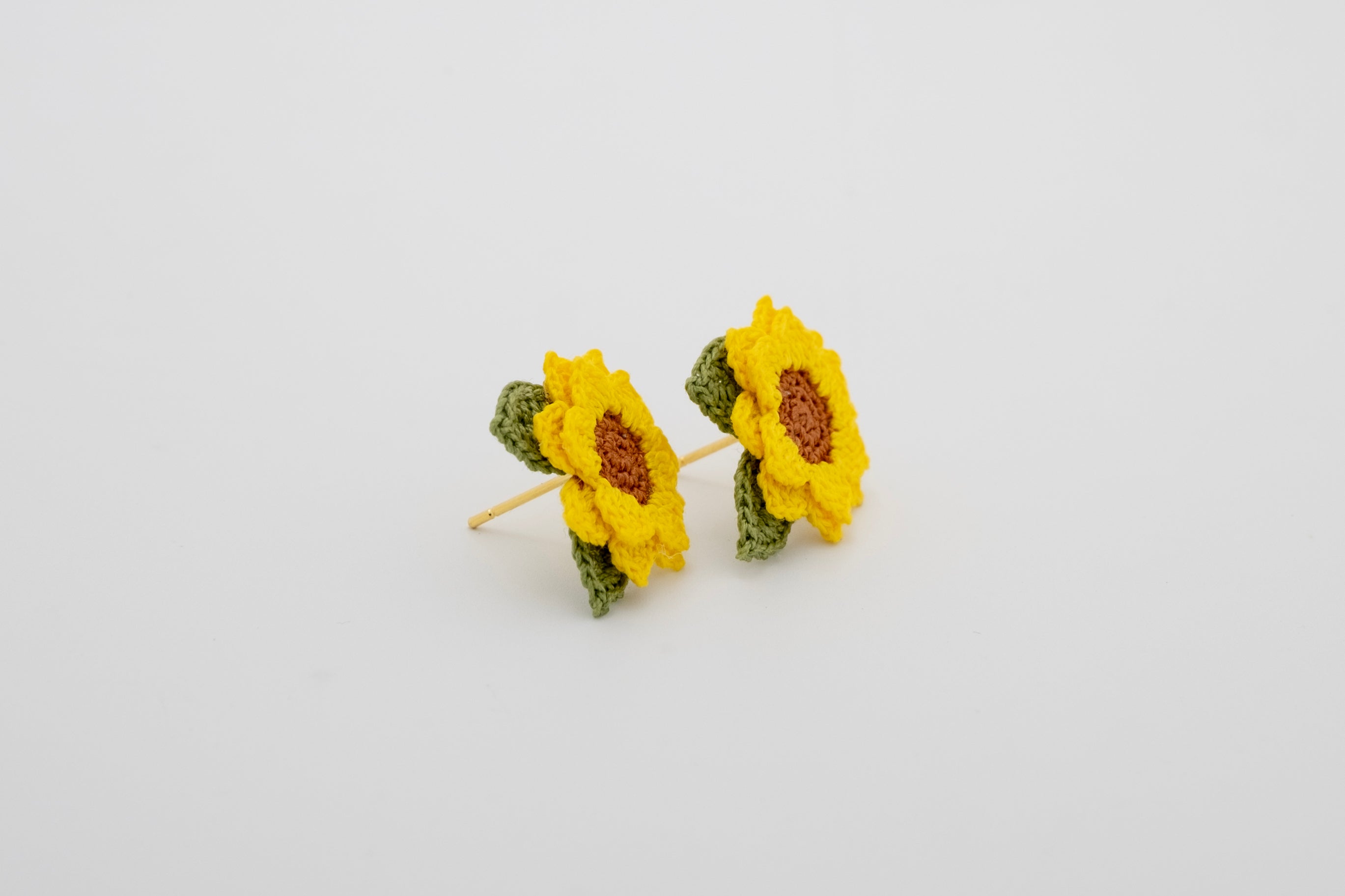 ‘Sunflower’ Micro Crochet Boutique Earrings