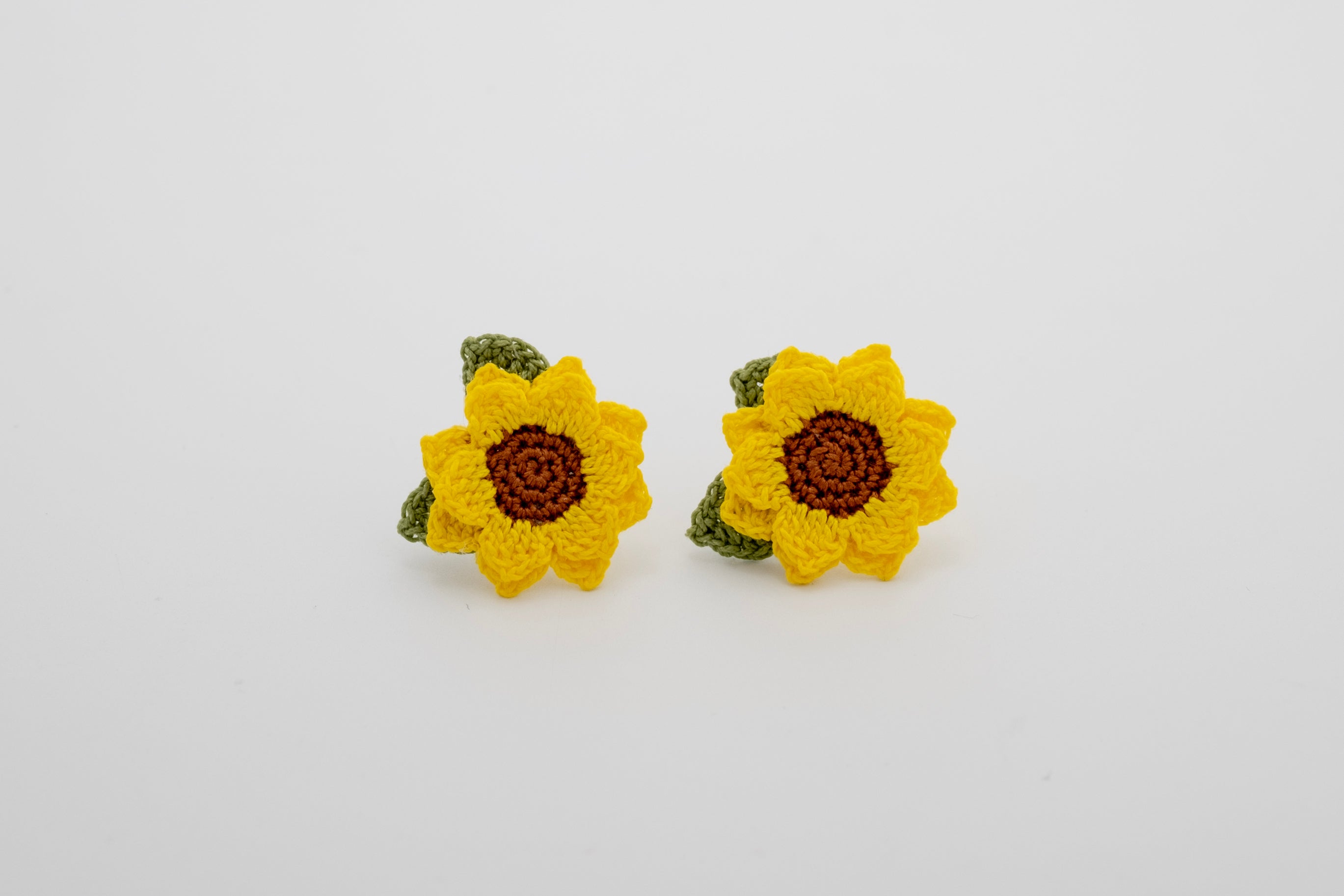 ‘Sunflower’ Micro Crochet Boutique Earrings