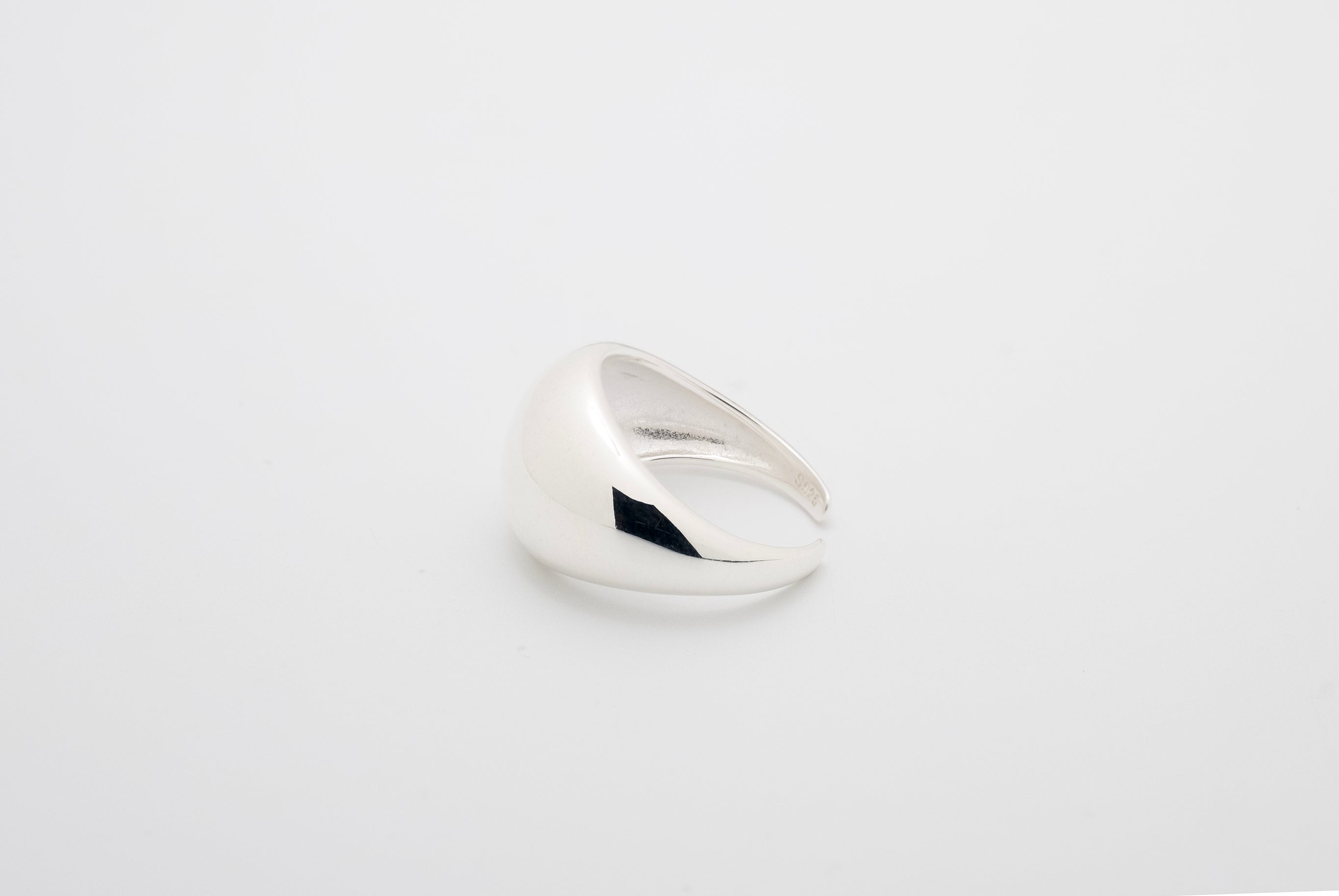 Sleek Dome Sterling Silver Ring