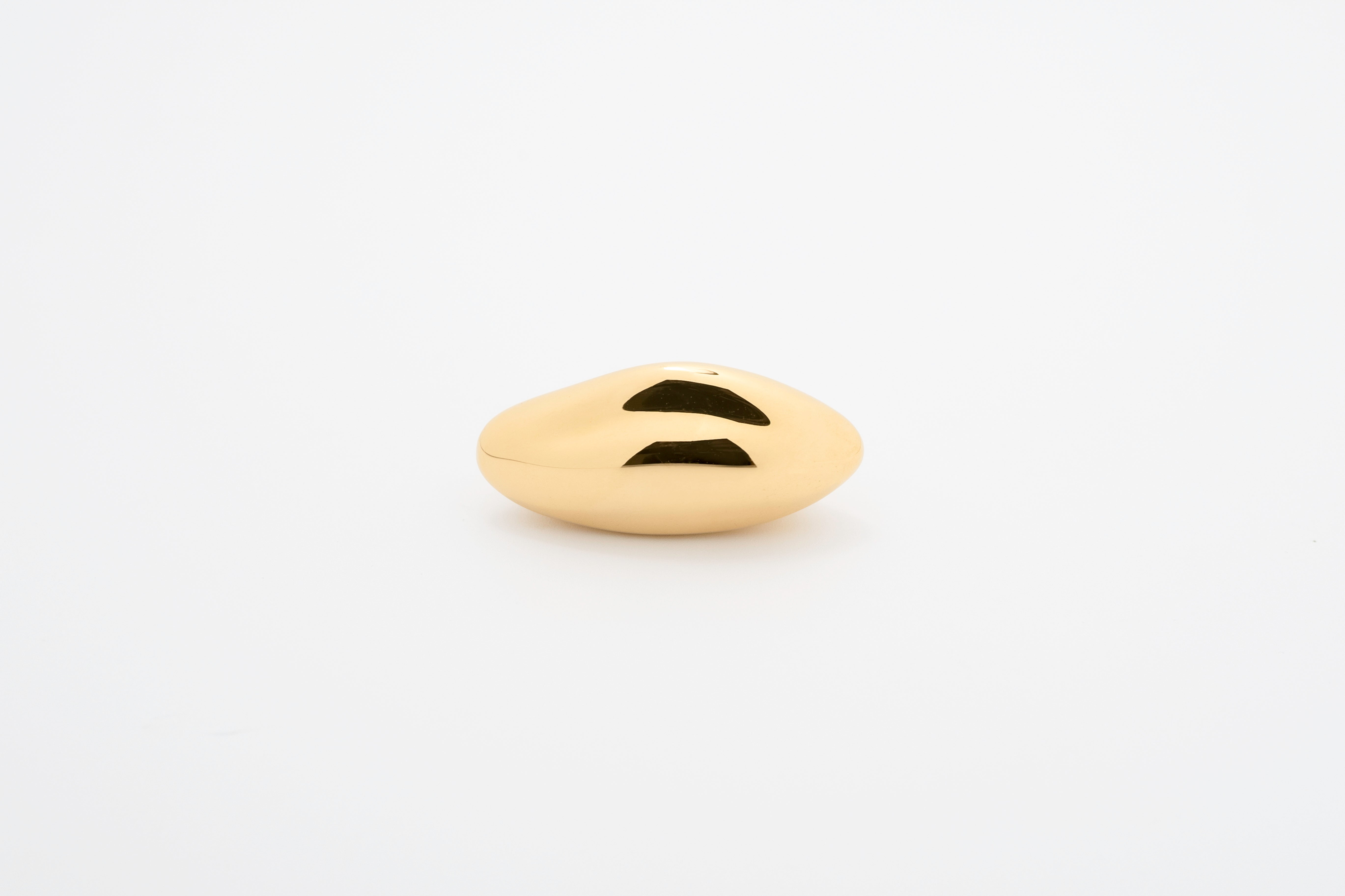 Golden Pebble: Gold-Plated Ring