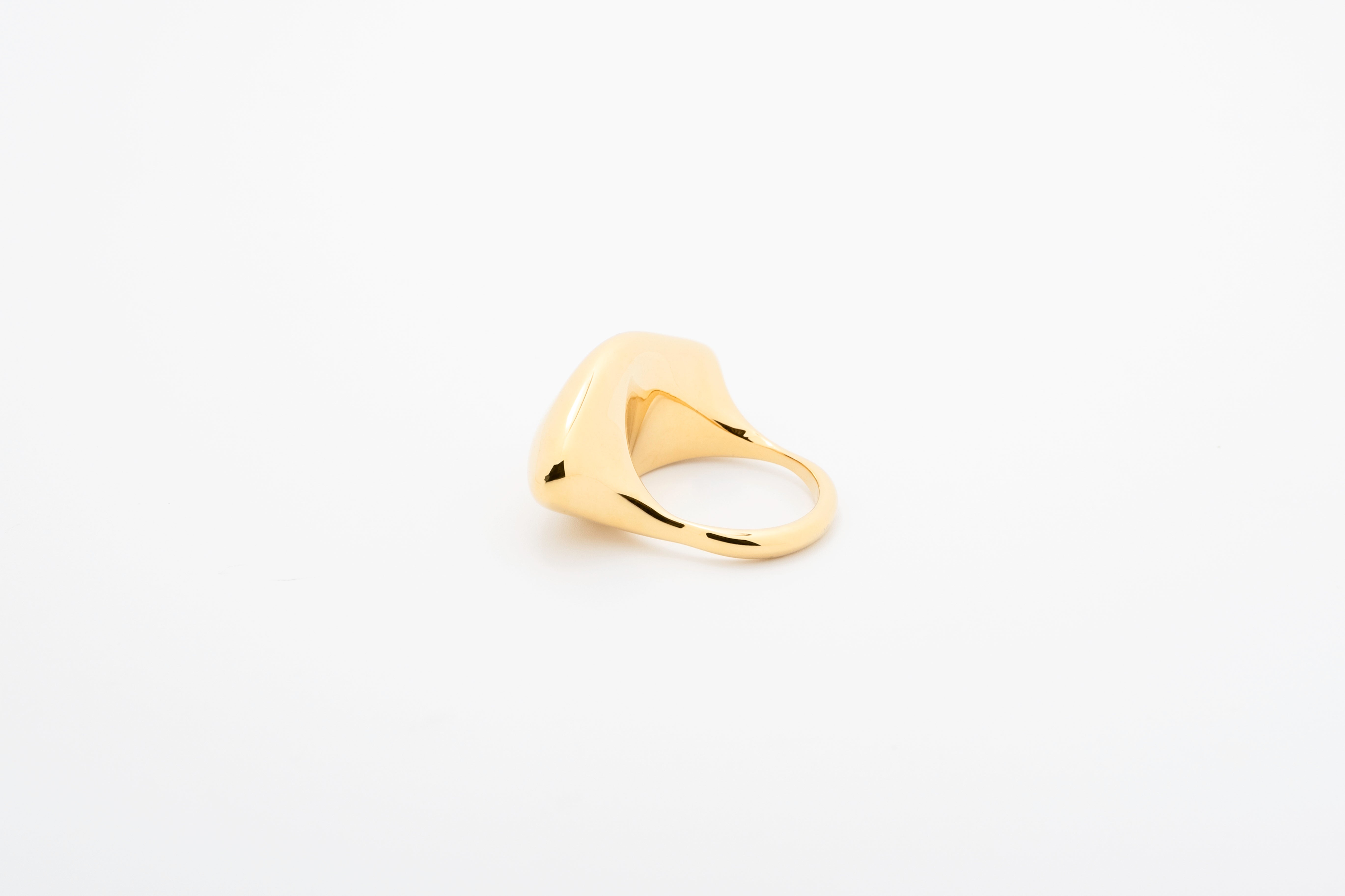 Golden Pebble: Gold-Plated Ring