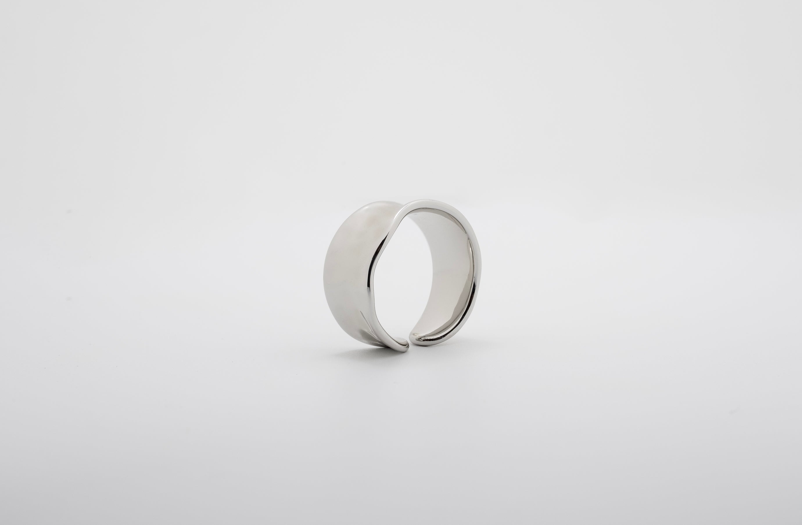 Twilight Twist: Open Silver Ring