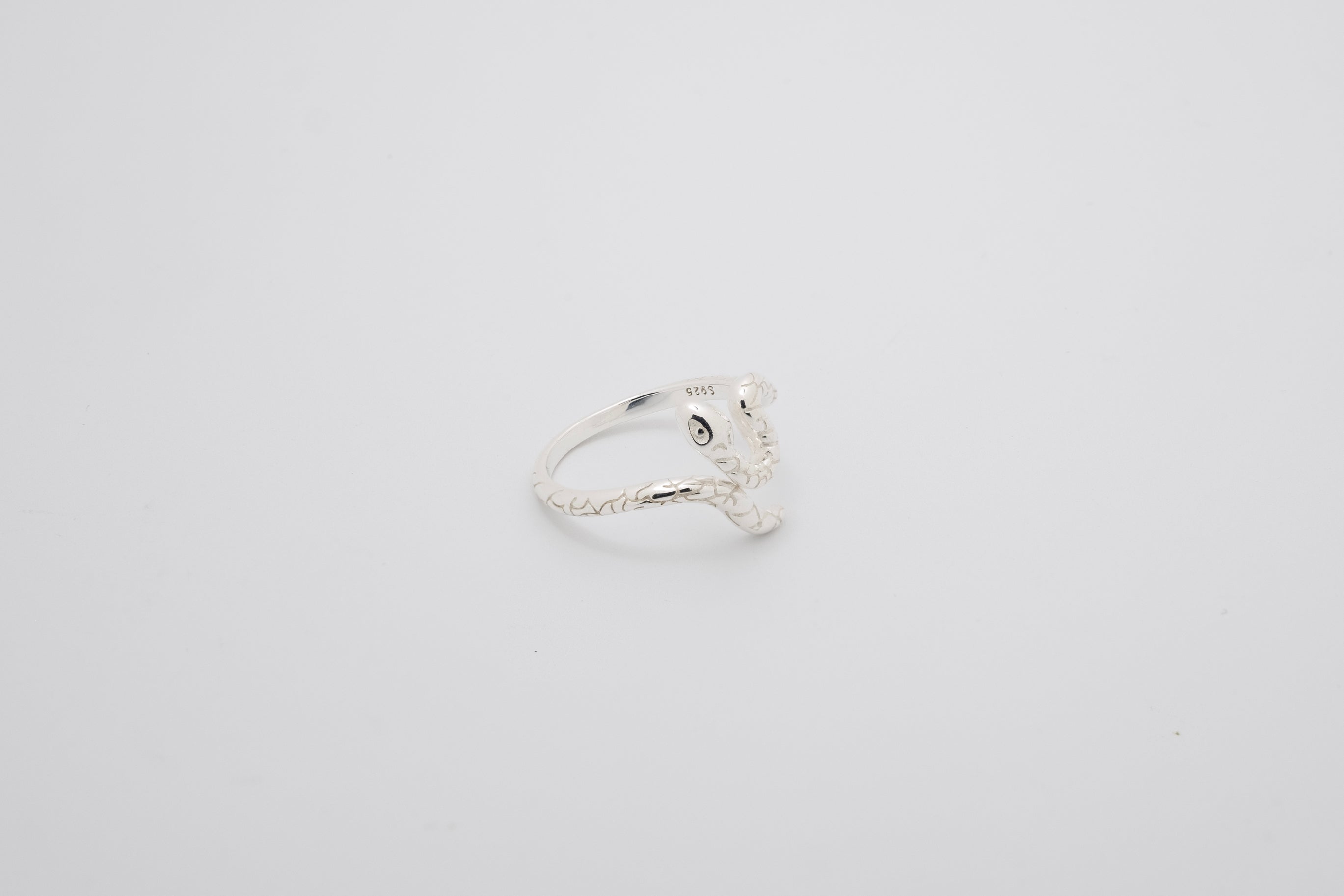 Serpent’s Grace: Silver Snake Ring