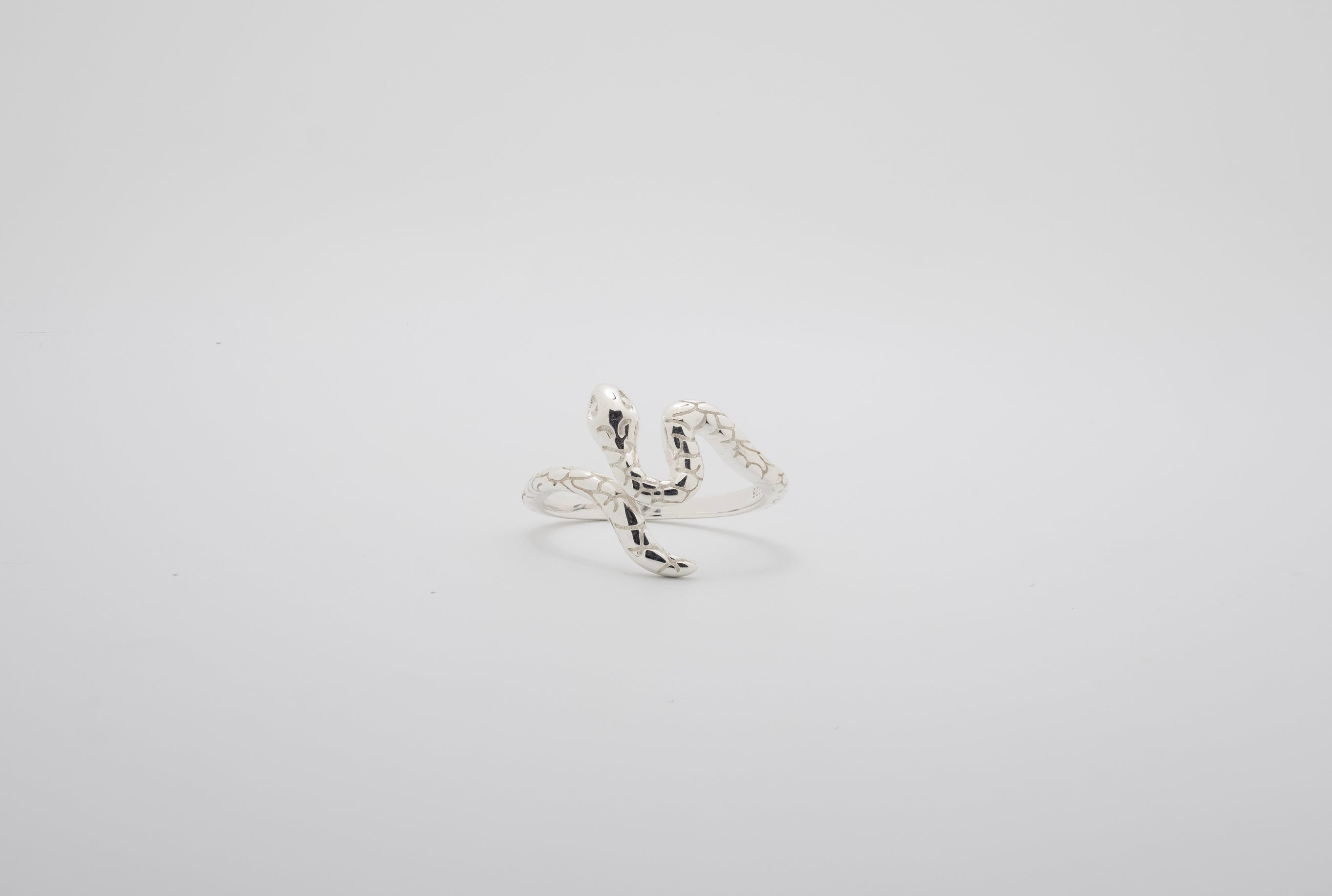 Serpent’s Grace: Silver Snake Ring