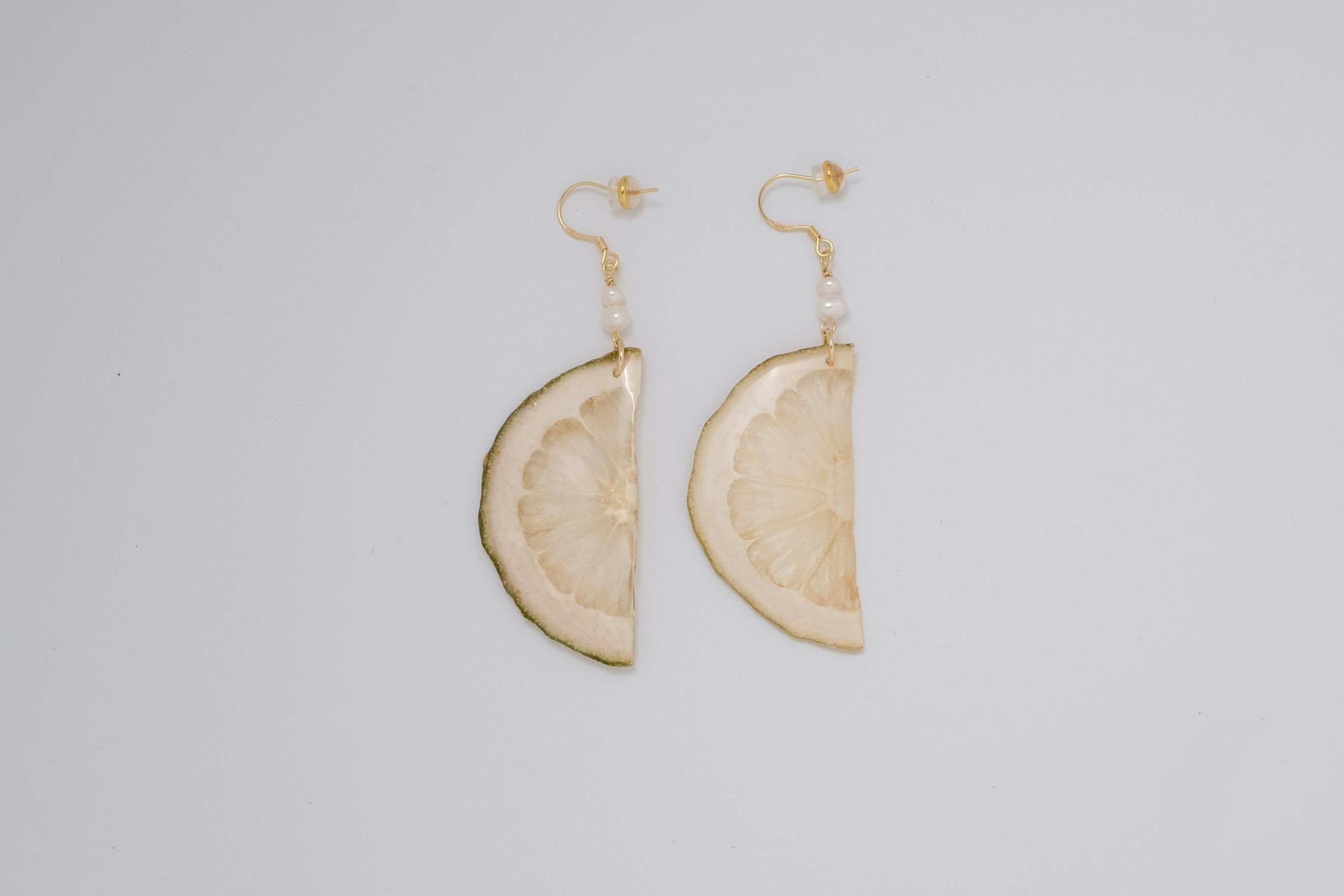 Natural Dried Lemon Earrings