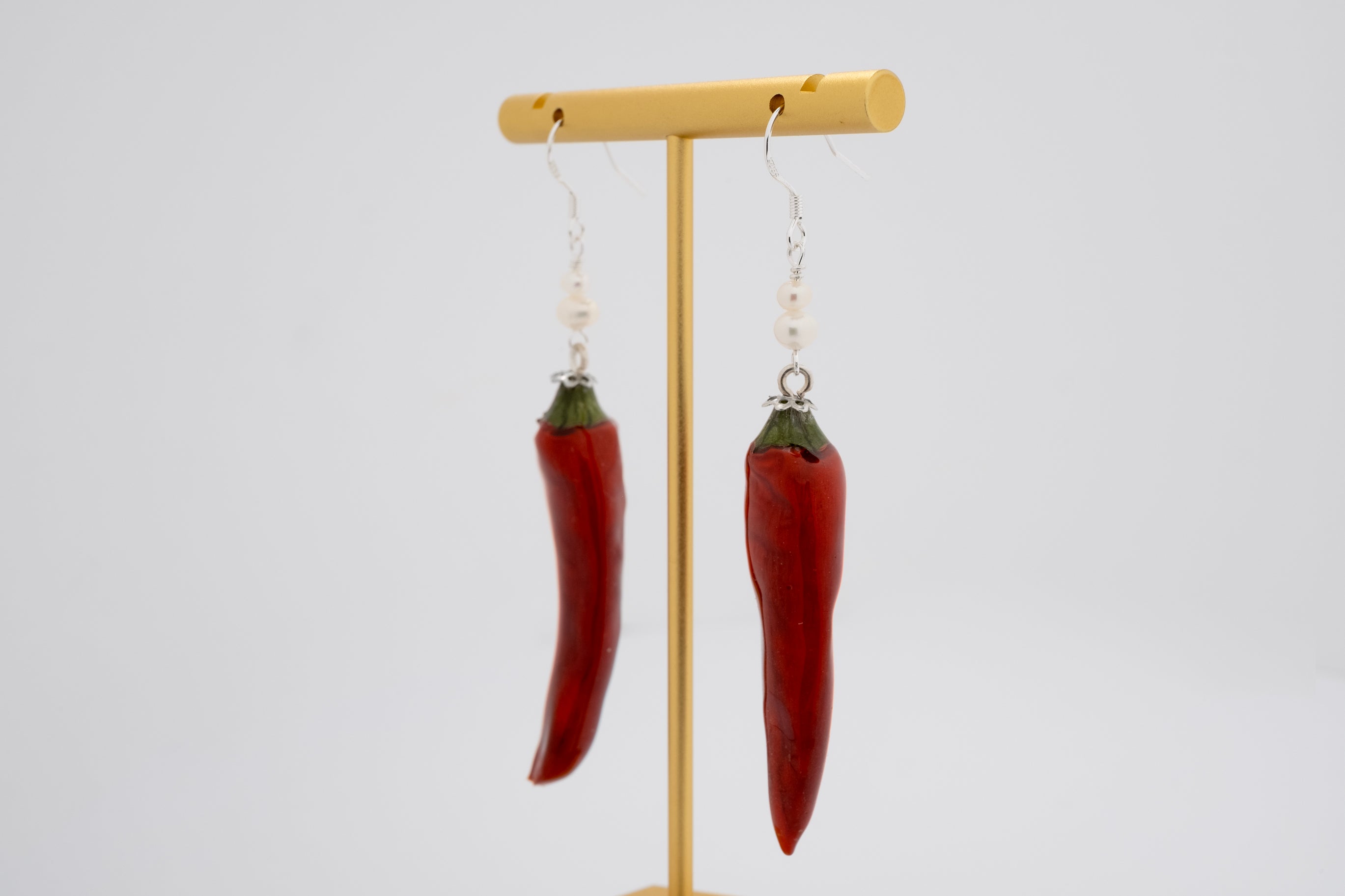 Hot & Bold: Chili Pepper Drop Earrings